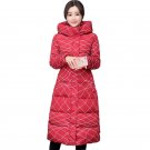 2017 hooded big size 3XL winter jacket women cotton padded jaqueta feminina inverno female printing 