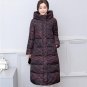 2017 hooded big size 3XL winter jacket women cotton padded jaqueta feminina inverno female printing 