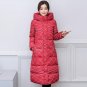 2017 hooded big size 3XL winter jacket women cotton padded jaqueta feminina inverno female printing 