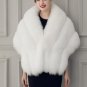 Faux Fur Coat Gilet Fur Vest Women Fur Shawl Cape Batwing Winter Poncho Warm Shawls Wraps