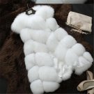 Autumn Winter Women Fashion Faux Fur Solid Color Vest High Quality Plus Size Colete Casual Coat Fema