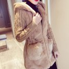 fashion long cardigan coat female autumn thick warm winter jacket for women fur women\'s jacket knit