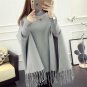 free shipping women poncho Turtleneck long cloak shawls bat sleeve girls fall winter coat jacket 201