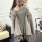 free shipping women poncho Turtleneck long cloak shawls bat sleeve girls fall winter coat jacket 201