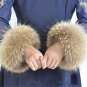 winter women\'s coat cuff fashion fur accessories Bracelet Wristband real raccoon fur cuffs