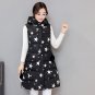 special offer slim long vest hooded collar waistcoat winter women wadded jacket sleeveless cotton-pa