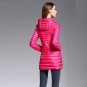 MOSHU Women Down Coat Winter Long Jacket Coat Warm Elegant Slim Jacket Coat Casual Ultra Light 90% W
