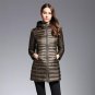 MOSHU Women Down Coat Winter Long Jacket Coat Warm Elegant Slim Jacket Coat Casual Ultra Light 90% W