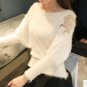 plus big size sweater women spring autumn winter 2016 feminina new outfit mohair white pink sweater 