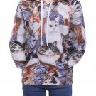 Animal 3D Print Casual Sweatshirts Cat Sweatshirt Hoodies Unisex Coat Sweatshirt Pullover Autumn Win
