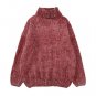 new winter autumn warn  turtleneck velvet sweater woman pink blue green white brown pullover plus si