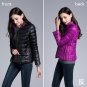 FURANDOWN Winter Womens Two Side White Duck Down Jacket Warm Winter Coats Parkas Lightweight Down Ja