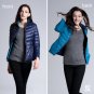 FURANDOWN Winter Womens Two Side White Duck Down Jacket Warm Winter Coats Parkas Lightweight Down Ja