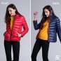 FURANDOWN Winter Womens Two Side White Duck Down Jacket Warm Winter Coats Parkas Lightweight Down Ja