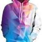 Hot Sale Autumn Winter Galaxy Print Punk Hoodies Women Animal Print Pocket Coat 3D Plus Size Pullove