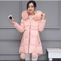 Winter Jacket Women new Faux Fur Irregular Hooded Down Parka Female Thicken Warm Outwear plus size J