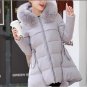 Winter Jacket Women new Faux Fur Irregular Hooded Down Parka Female Thicken Warm Outwear plus size J