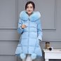Winter Jacket Women new Faux Fur Irregular Hooded Down Parka Female Thicken Warm Outwear plus size J