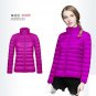90% White Duck Down Jacket Autumn Winter 13 Colors New Warm Slim Zipper 2017 Women Fashion Light Dow