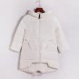 New Down Jackets Spring Winter Korean Style Down Loose Coat Winter Hooded Zipper Coast Green Pink Gr