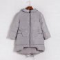New Down Jackets Spring Winter Korean Style Down Loose Coat Winter Hooded Zipper Coast Green Pink Gr