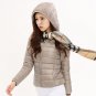 New 2017 Winter Two Side Women 90% White Duck Down Jacket Women\'s Hooded Ultra Light Down Jackets W