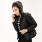 New 2017 Winter Two Side Women 90% White Duck Down Jacket Women\'s Hooded Ultra Light Down Jackets W