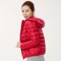 New 2017 Winter Two Side Women 90% White Duck Down Jacket Women\'s Hooded Ultra Light Down Jackets W