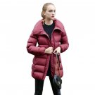 Thick Winter Coat Women Down Jacket Long Puffer Quilted Outwear Female Warm Solid