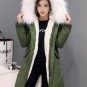 New Winter Coats Women Jackets Large Faux Fur Collar Thick Plus Velvet Ladies Down Parka Hooded Jack