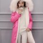 New Winter Coats Women Jackets Large Faux Fur Collar Thick Plus Velvet Ladies Down Parka Hooded Jack