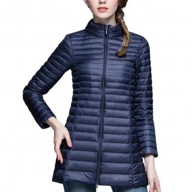 S~4XL Autumn Winter Warm White Duck Down Parkas Women Ultra Light Down Jacket Slim Coat Plus Size Me