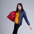 Winter Womens Two Side White Duck Down Jacket Warm Winter Coats Parkas Lightweight Down Jackets Casu