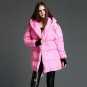 Womens Down Jackets New 2017 Fashion Winter Thickening Warm Medium Long Duck Down Coat Jaqueta Femin