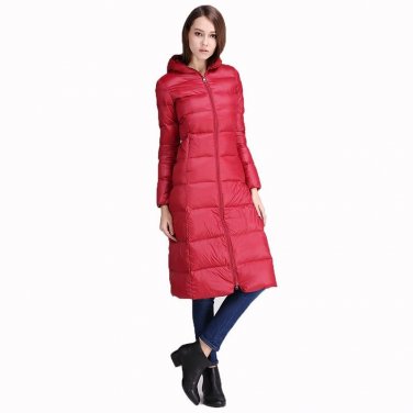 Women Down Coats Jackets Warm Woman Down Parka Ultra Light Winter Coat Women Solid