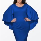 White Open Back Women\'s Plus Size Dress