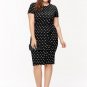 Plus Size Polka Dots Women\'s Sheath Dress