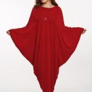 Plus Size Batwing Sleeve Women\'s Maxi Dress