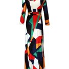 Color Block Plus Size Women\'s Maxi Dress