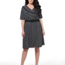 Plus Size Polka Dots Women\'s Day Dress