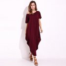 Oversized One Shoulder Baggy Kaftan Women Maxi Dress Elegant Casual Long Shift Dress Robe Femme Long