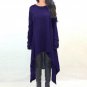 2017 Spring Autumn Women Knitted Dress Casual Long Sleeve Irregular Hem Maxi Party Dresses Sweater D