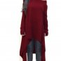 2017 Spring Autumn Women Knitted Dress Casual Long Sleeve Irregular Hem Maxi Party Dresses Sweater D