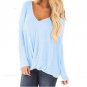2018 Spring Fall Women Blouse Sexy Ladies V Neck Tops Long Sleeve Solid Blusas Shirts Casual Loose T