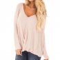 2018 Spring Fall Women Blouse Sexy Ladies V Neck Tops Long Sleeve Solid Blusas Shirts Casual Loose T