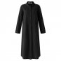 Oversize Cotton Women Long Maxi Dress Plus Size Long Sleeve Turndown Collar Vintage Button Long Loos