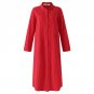 Oversize Cotton Women Long Maxi Dress Plus Size Long Sleeve Turndown Collar Vintage Button Long Loos