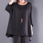2018 New Women Soft Blouse Shirts Plus Size S-5XL Long Sleeve Round Neck Solid Color Plain Casual To