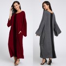 Oversized Celmia Women Maxi Dress 2018 Autumn O-neck Flared Sleeve Pockets Long Sleeve Dress Baggy L