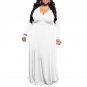 2017 New Women Autumn Winter Large Plus Size Maxi Long Dress Long Sleeve Fashion Elegant Plain Loose